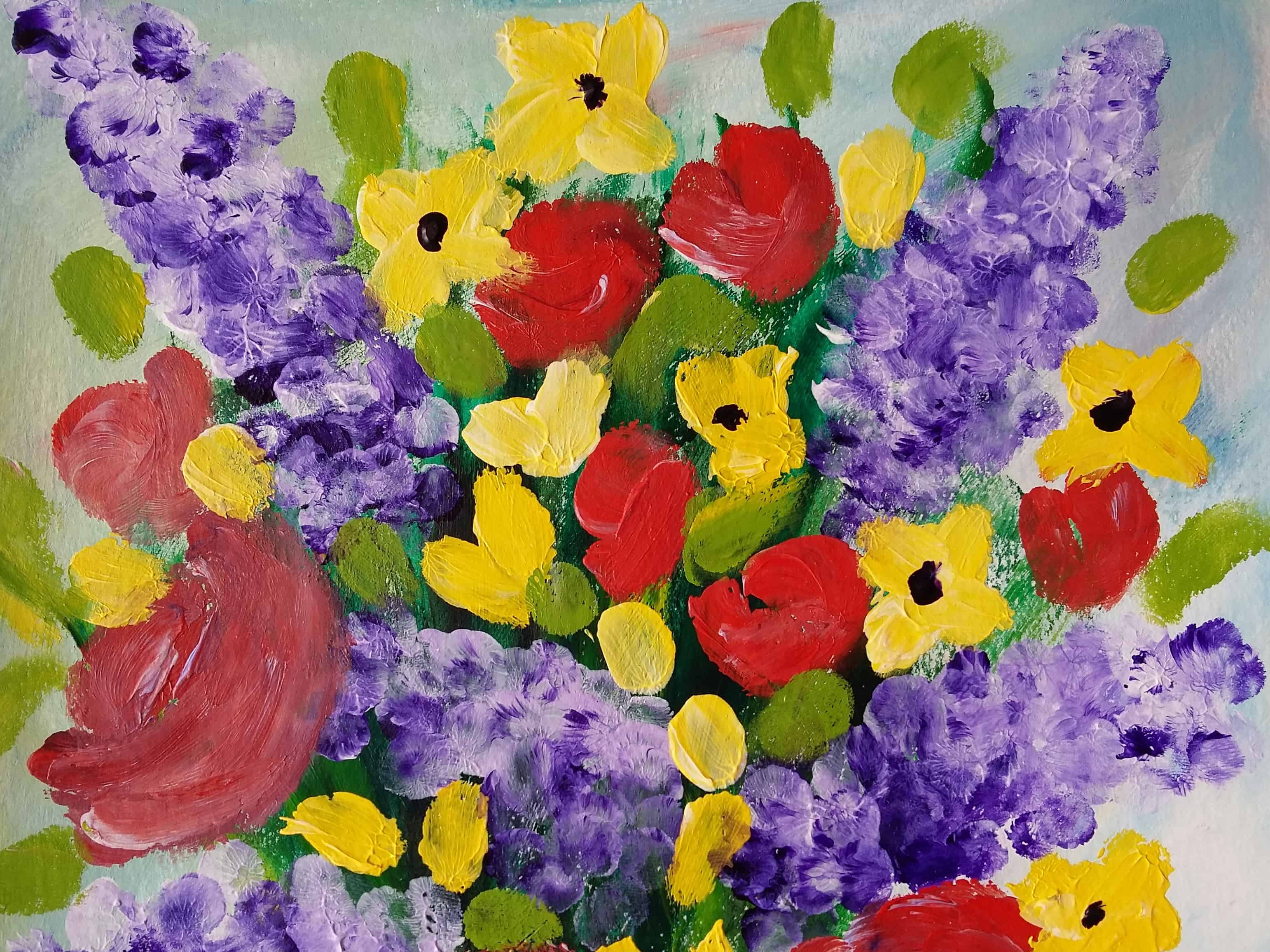 Buy Petals Finger Painting Nature Junior