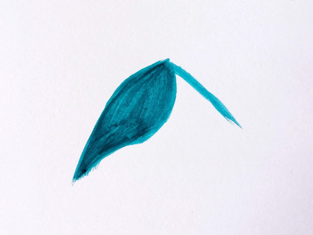 paint simple leaf