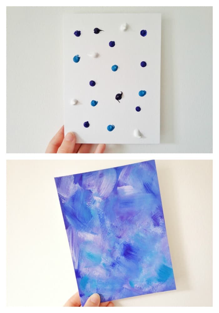 Easy Abstract Acrylic Painting DIY [step-by-step] - Birch And Button
