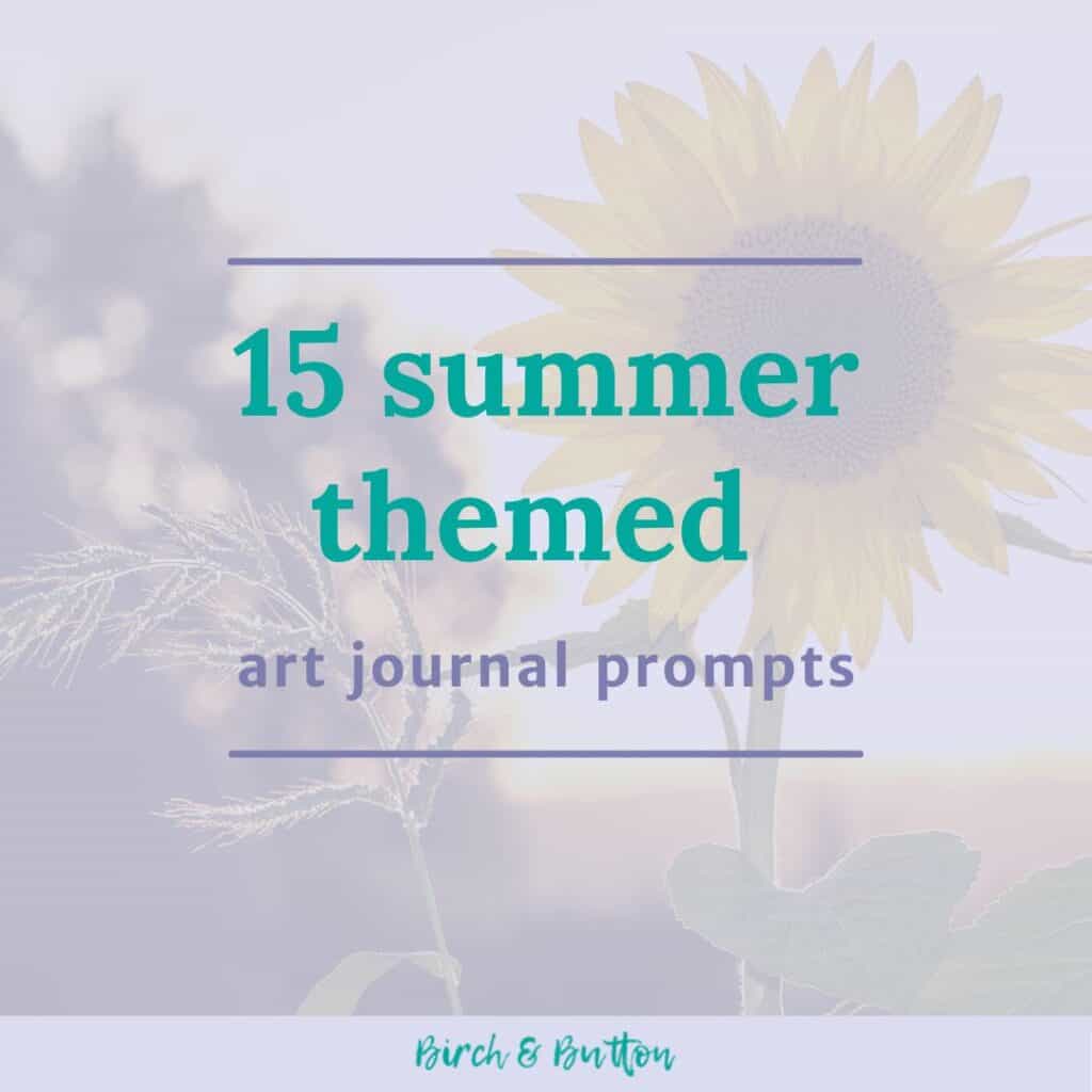 summer themed art journal prompts